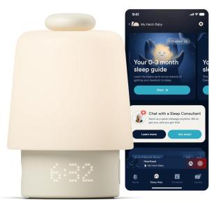 imageHatch Baby Sleep Support Sound Machine Night Light  Registry Essential Routine Builder TimetoRise Alarm Clock White Noise Nursery Stories Toddler Kids Bedroom WiFi PuttyHatch Baby